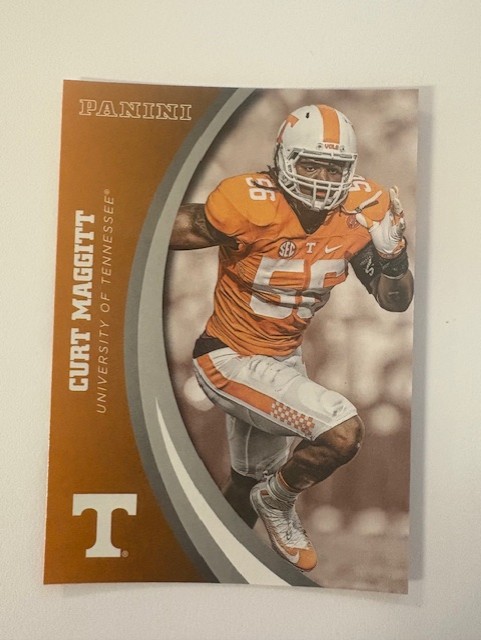 Panini University of Tennessee Football Card- Curt