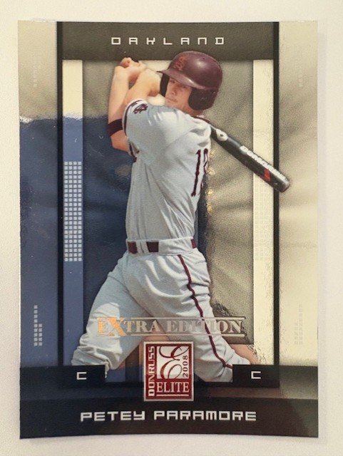 Donruss Elite Baseball Card- Petey Paramore