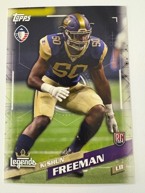 Topps Football Card- Keshun Freeman 