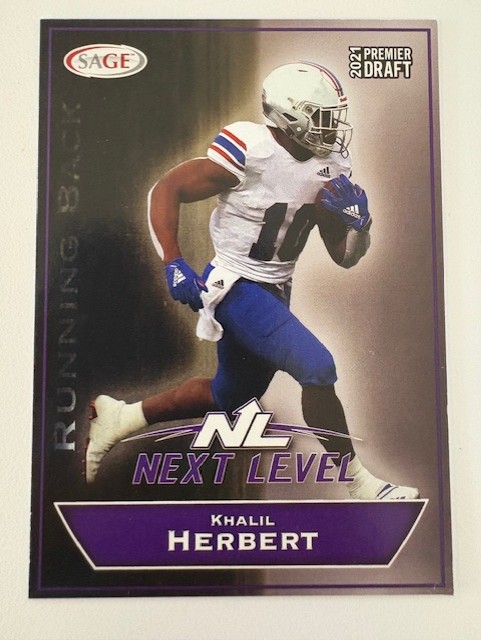 2021 Sage Football Card- Khalil Herbert 