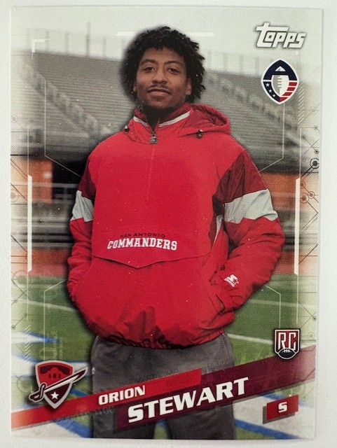  Topps Football Card- Orion Stewart