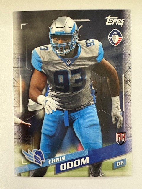  Topps Football Card- Chris Odom