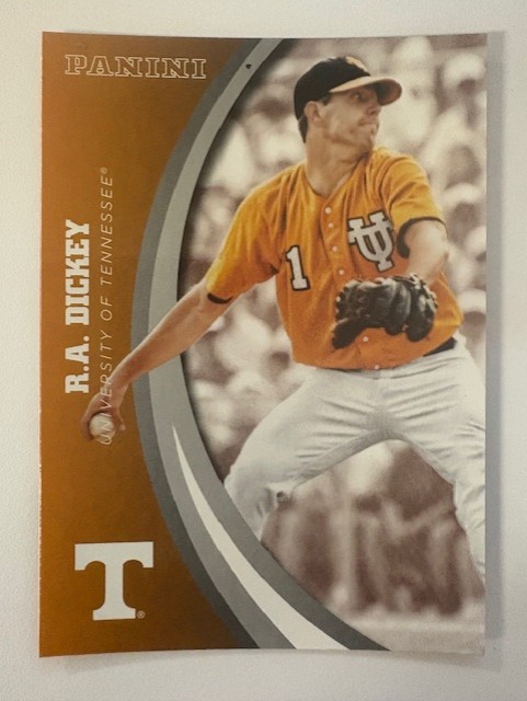 Panini University of Tennessee Baseball Card- R.A.