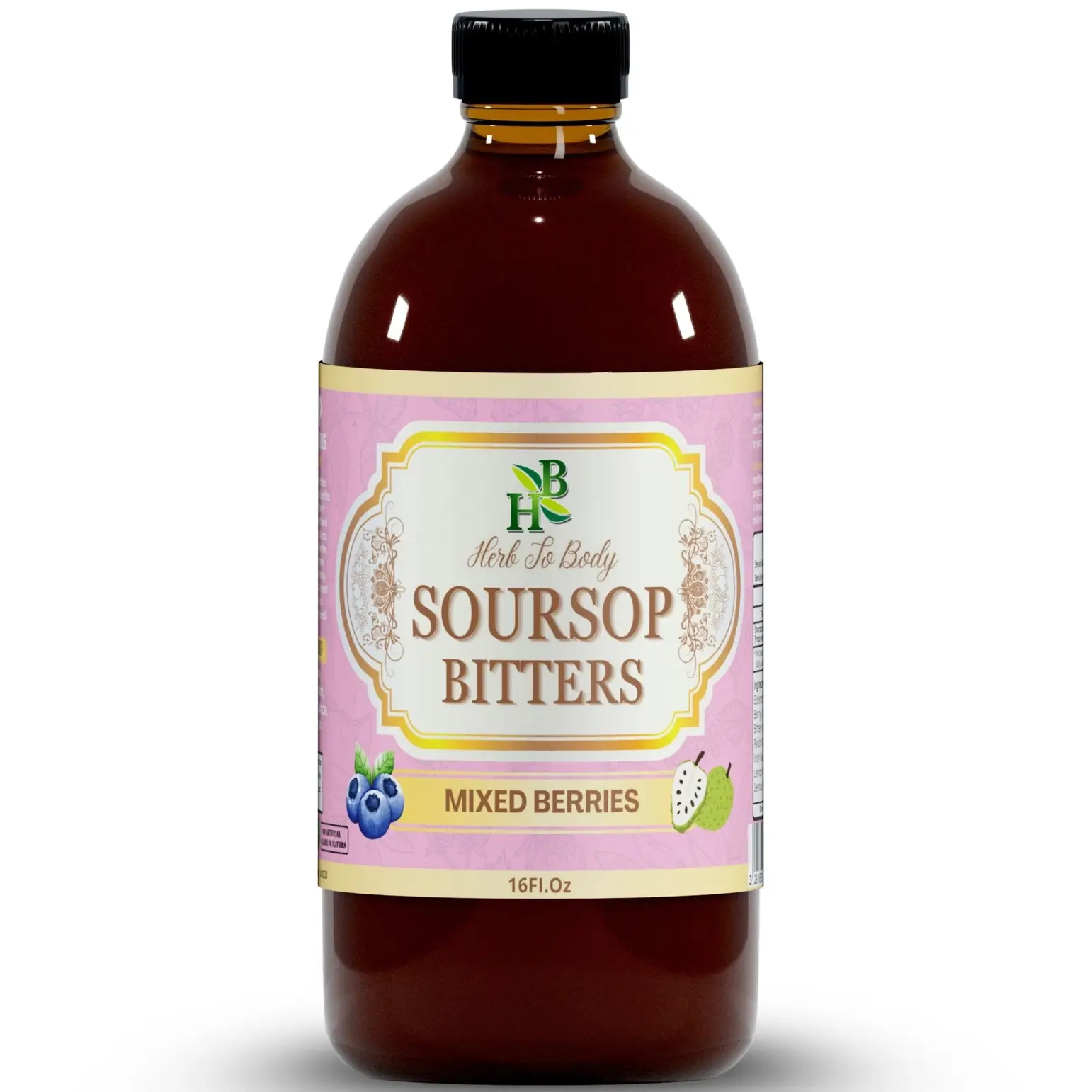 Soursop Bitters Mixed Berries 16oz | Immune &amp; 