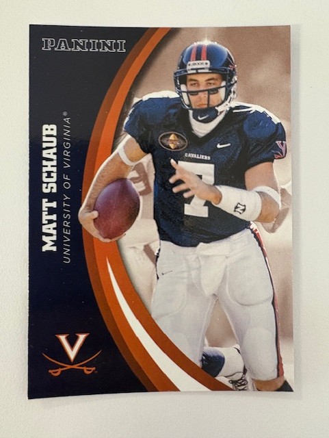 Panini UVA Football Card- Matt Schaub