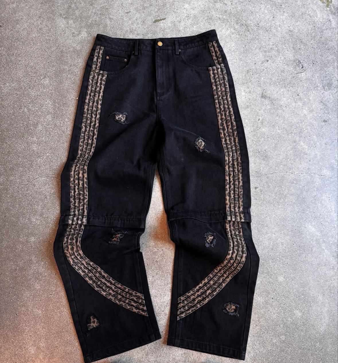 Cheetah Print Denim/Jorts