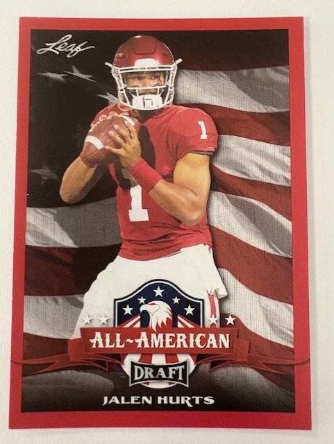 Leaf All American Draft Card-Jalen Hurts 