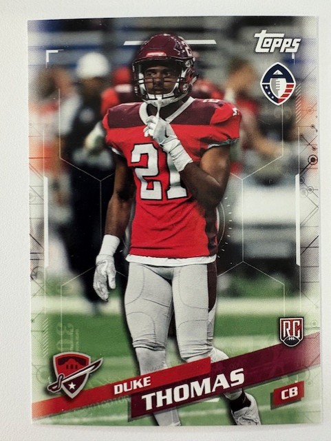 Topps Football Card- Duke Thomas