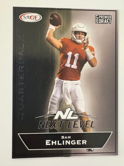  Sage Next Level Football Card: Sam Ehlinger