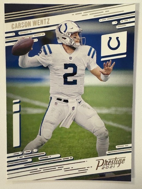  2021 Prestige Football Card- Carson Wentz