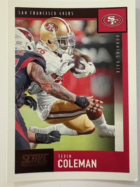 2020 Panini Score Football-Tevin Coleman #313