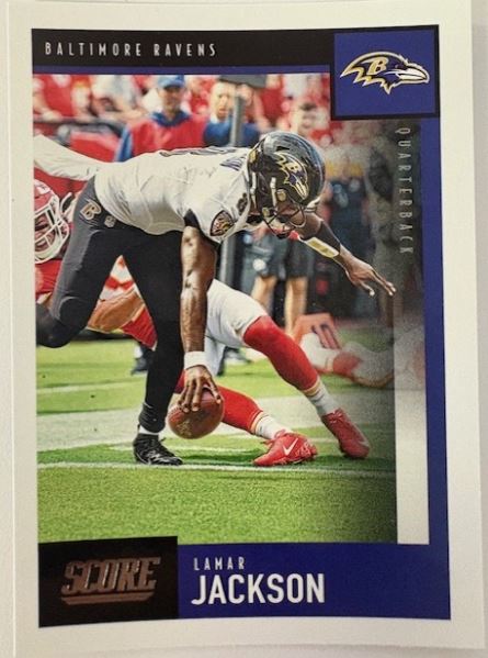 2020 Panini Score Football- Lamar Jackson #44