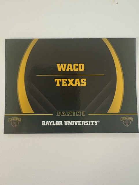 Panini Baylor University "Waco Texas" Card #2