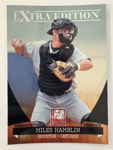 Extra Edition Baseball Card- Miles Hamblin #69