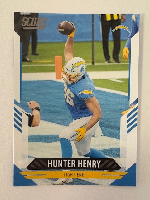 2021 Panini SCORE Football Card: Hunter Henry