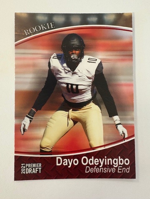 2021 Sage Football Card- Dayo Odeyingbo