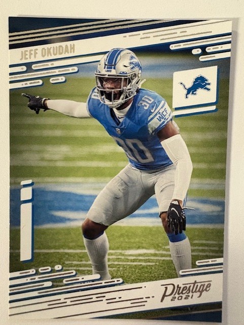 2021 Prestige Football Card- Jeff Okudah