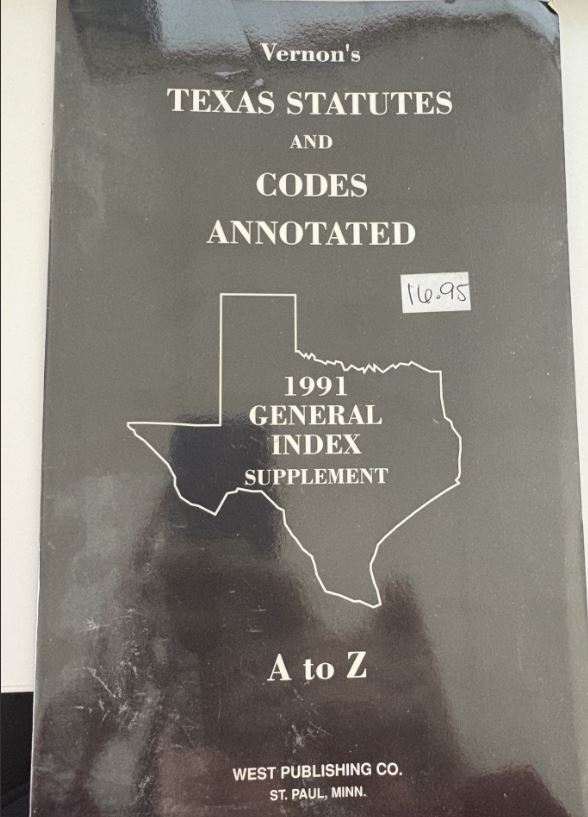 Vernon's Texas Statutes and Codes Annotated