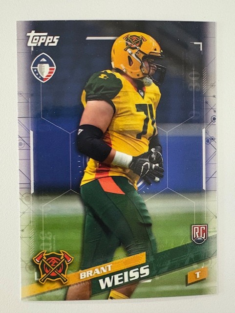 Topps Football Card- Brant Weiss