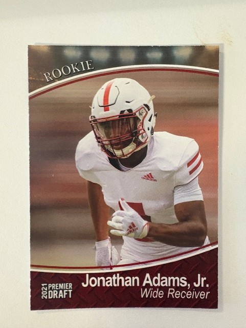 2021 Sage Football Card- Jonathan Adams Jr