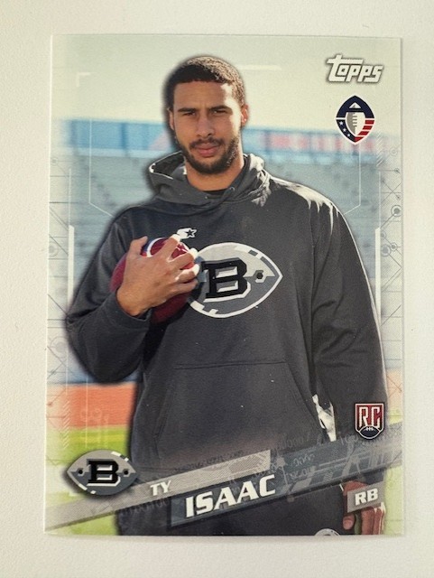  Topps Football Card- Ty Isaac 