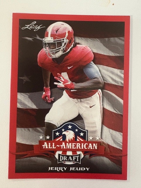 Leaf All American Draft Card- Jerry Jeudy