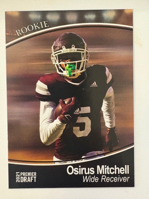 2021 Sage Football Card-Osirus Mitchell