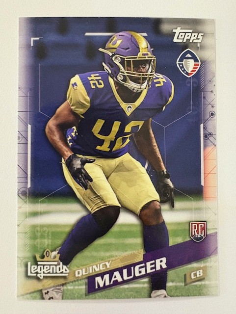 Topps Football Card- Quincy Mauger