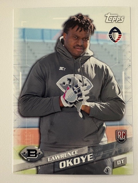 Topps Football Card- Lawrence Okoye